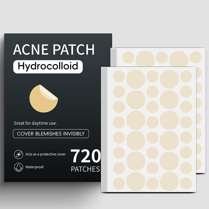 Adesivos secativos para acne.