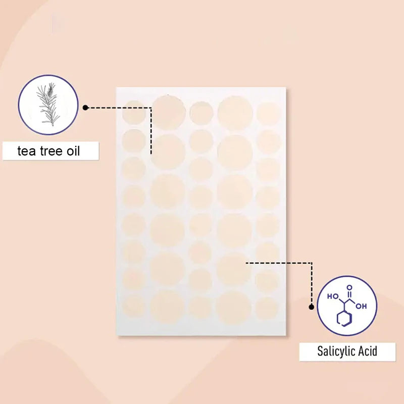 Adesivos secativos para acne.