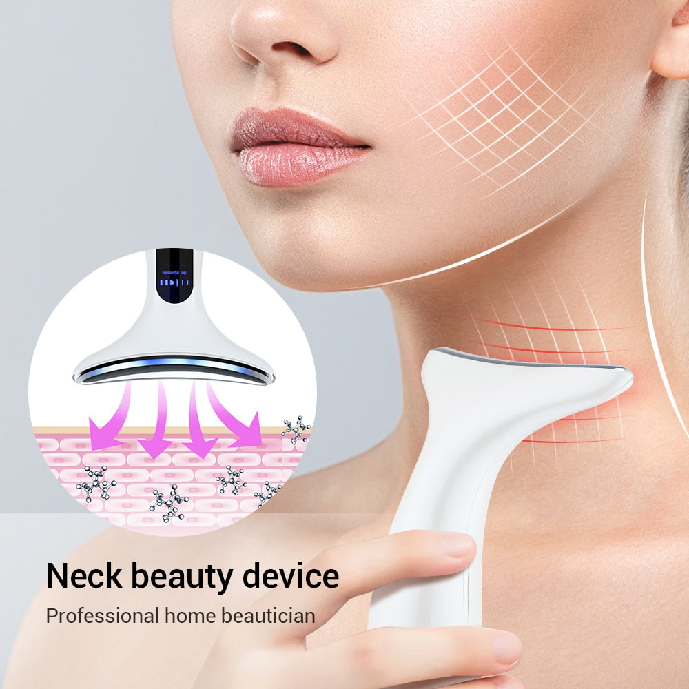 DISPOSITIVO DE MASAJE Y BELLEZA DEL CUELLO.